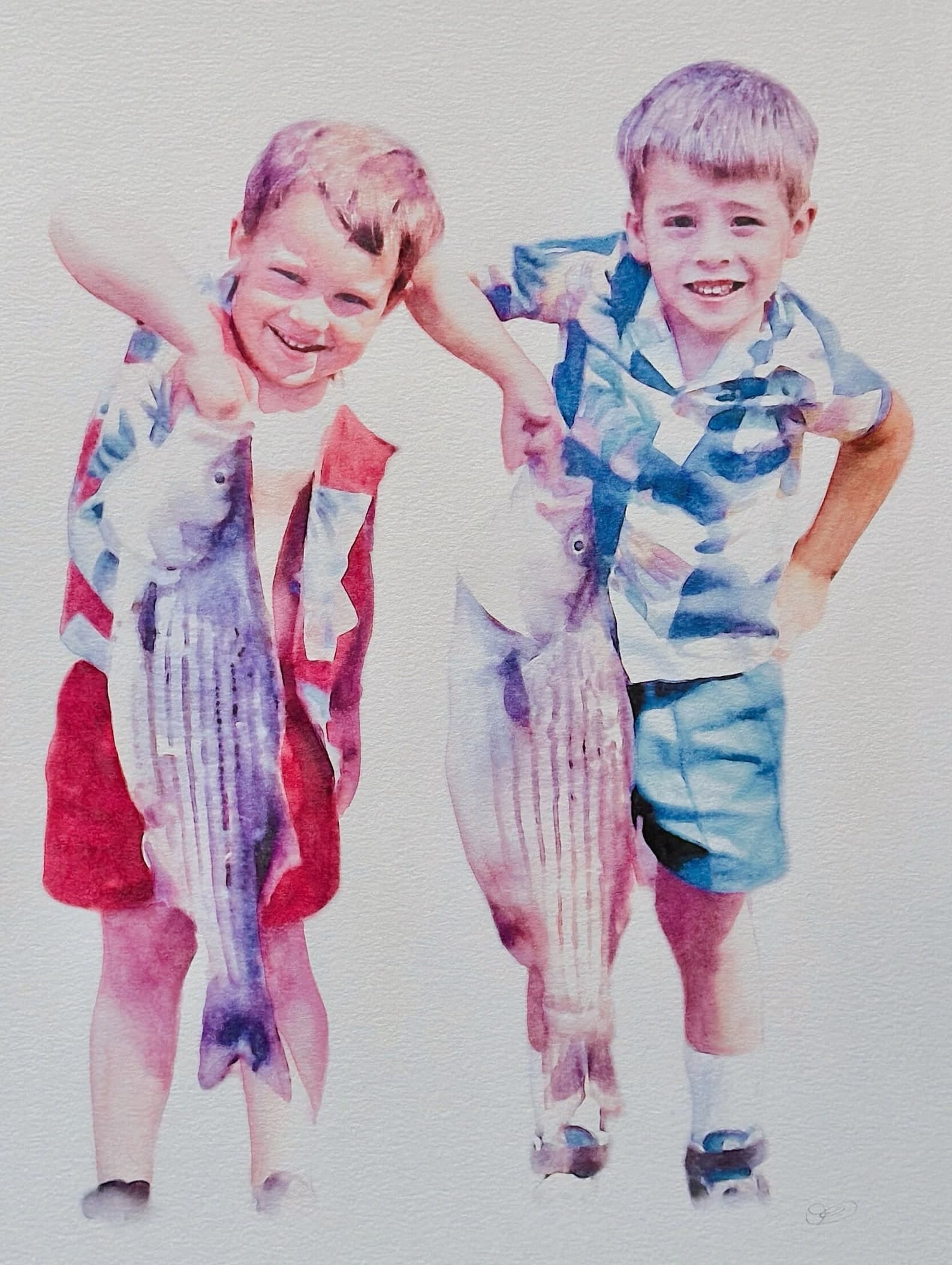 Hand-Painted People Portrait From Photo